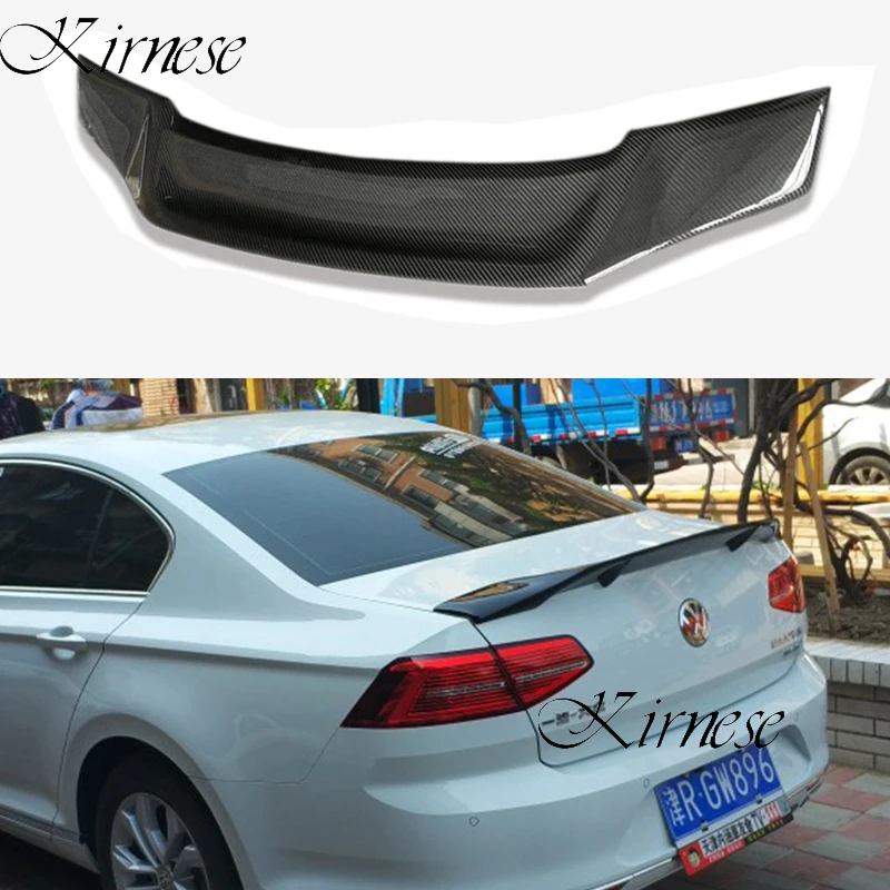 

For Volkswagen VW Magotan Passat B7 B8 2012-2018 Carbon Fiber Tail Wing Rear Trunk Spoiler Car R Styling