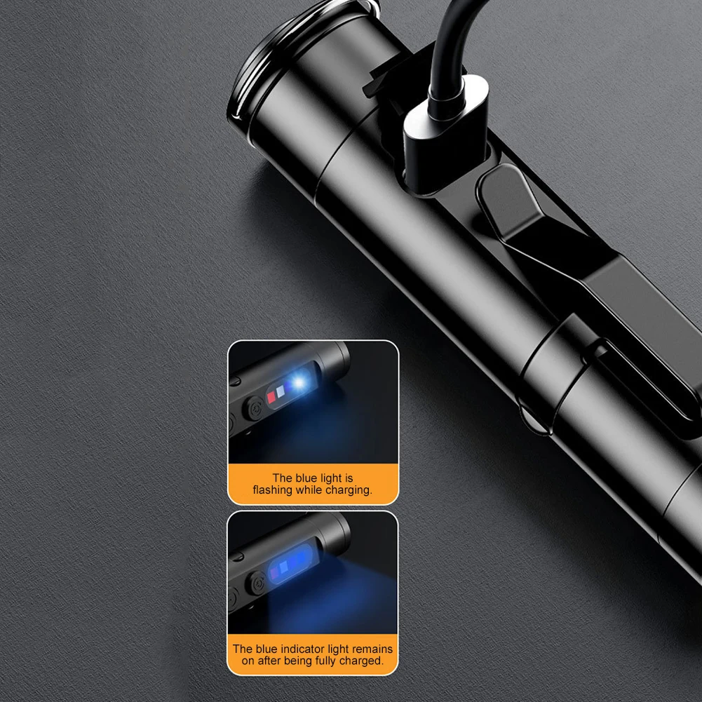 밝은 손전등-장거리 토치 슈퍼 밝은 손전등 LED 장거리 전술 토치 야외 방수 캠핑 랜턴