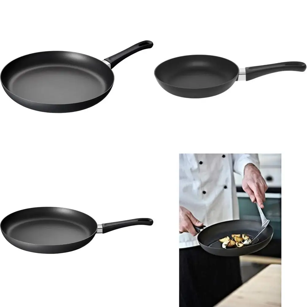 

Индукционная сковорода с антипригарным покрытием, 12,5 дюйма — совместима со всеми варочными панелями, безопасная для металлической посуды, безопасная в духовке, долговечная кухонная сковорода