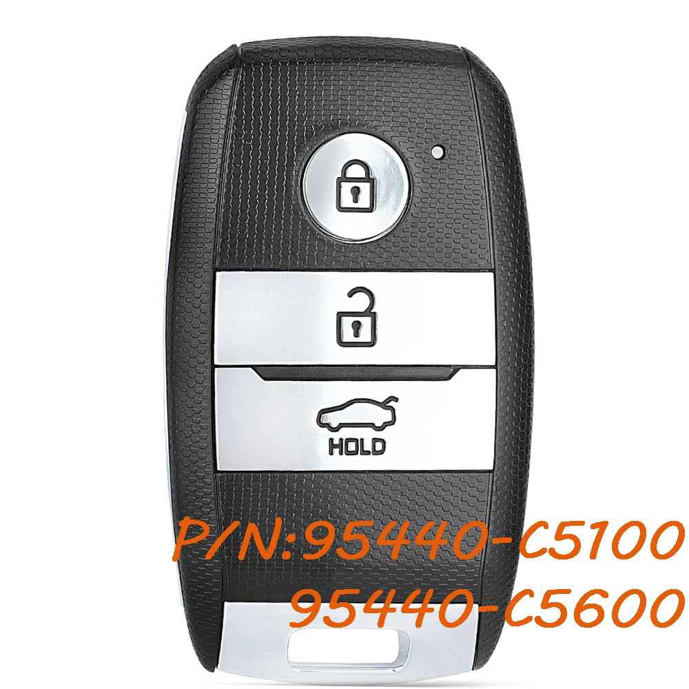 

KEYECU 95440-C5100 95440-C5600 для Kia Sorento 2015 2016 2017 2018 2019 умный пульт дистанционного управления 433 МГц ID47 чип 3 кнопки
