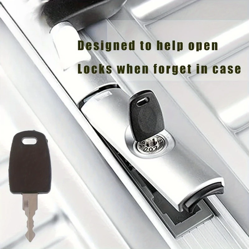 4pcs TSA007 type luggage key, suitable for luggage boxes and TSA locks at customs, practical travel accessories.