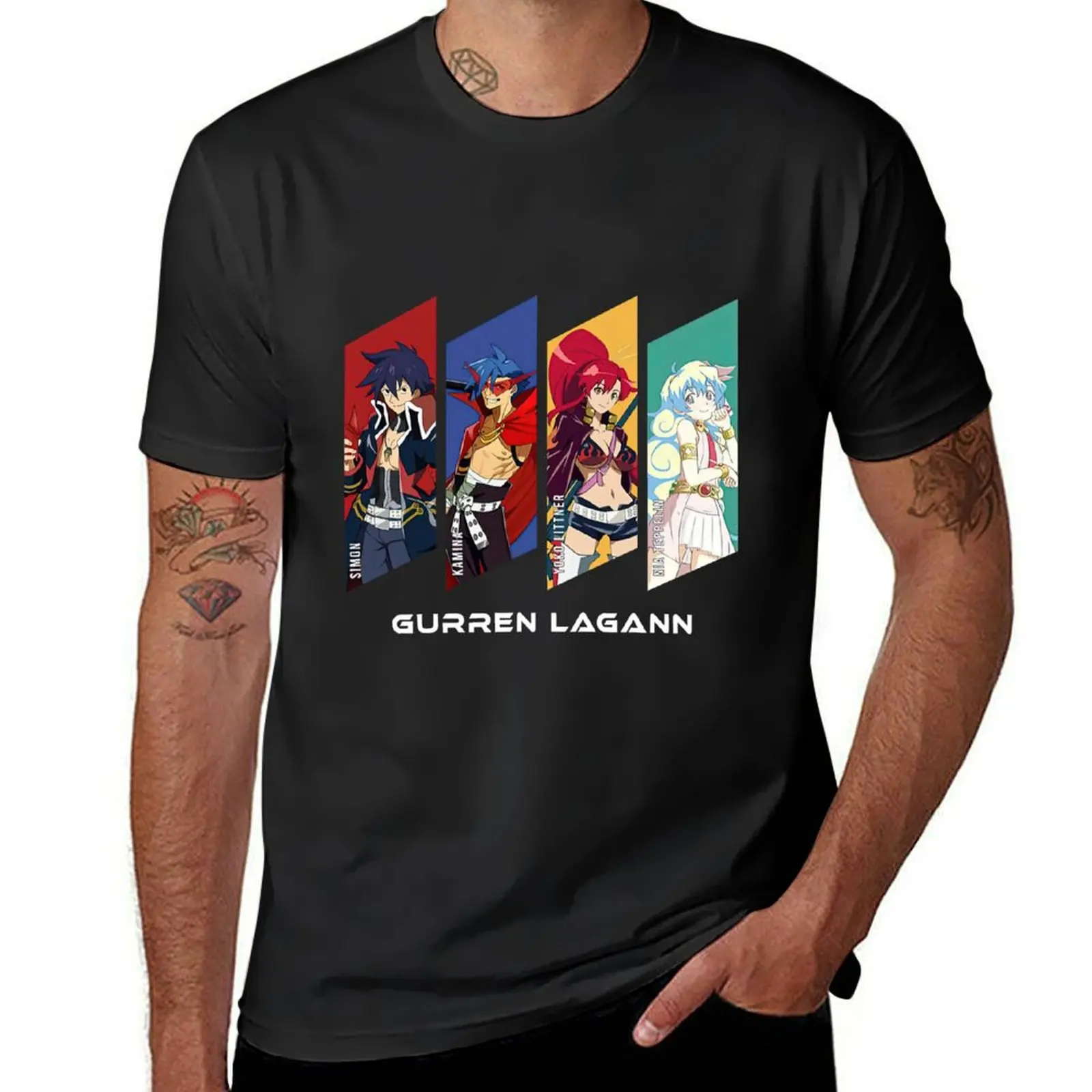 

Tengen Toppa Gurren Lagann T-Shirt vintage aesthetic clothes blanks men clothing