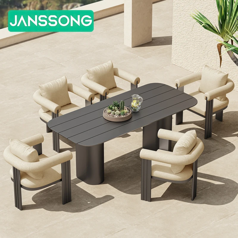 

Table Set Outdoor Dining Tables Aluminum Patio Dining Set Hotel Outdoor Dining Set Garden Table and Chairs Garden Furniture