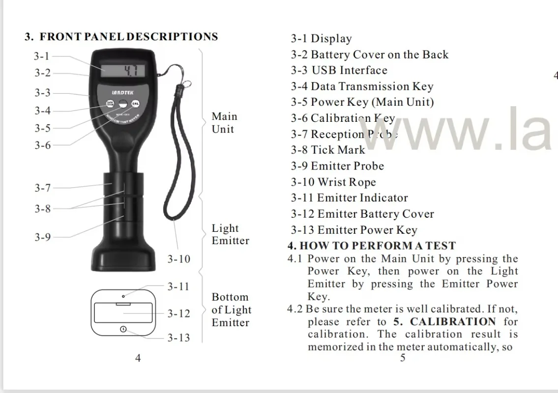 Car Window Tinting Meter Window Film Tester WTM-1200 for Sale