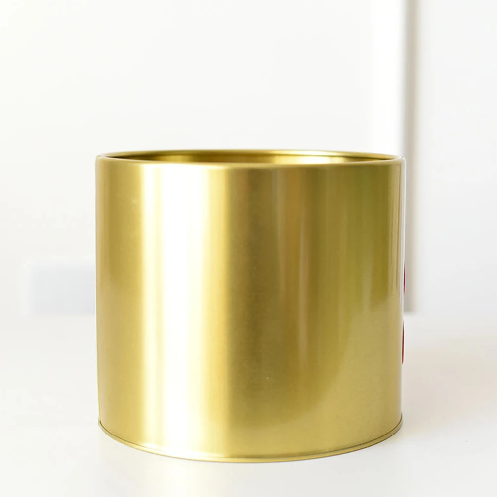 

Iron Bucket Flowerpot Metal Planter Pots Simple Golden Indoor Plant Holder Smooth Reusable Strong Garden Decor Elegant High