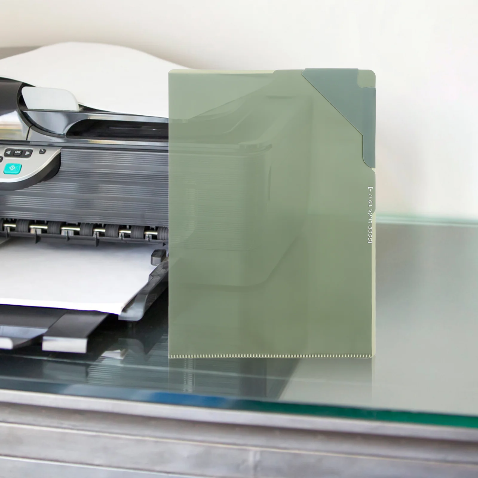 5pcs Gradient Plastic File Folders Letter Size Pocket Organizer For Office School Business Filing Cabinet Storage Colored