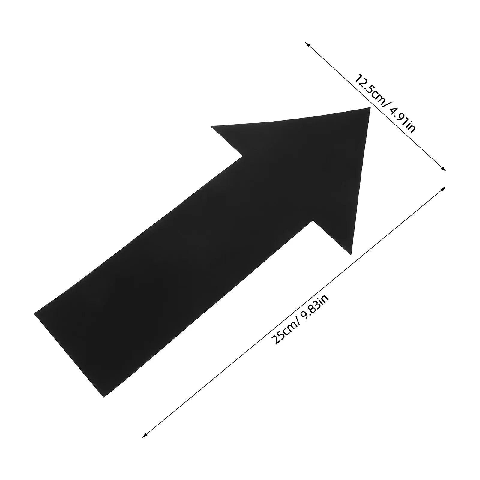 10pcs Floor Arrow Decals Self-Adhesive Directional Stickers Waterproof Path Markers 10 Inch Safety Way Finding Arrows For Office