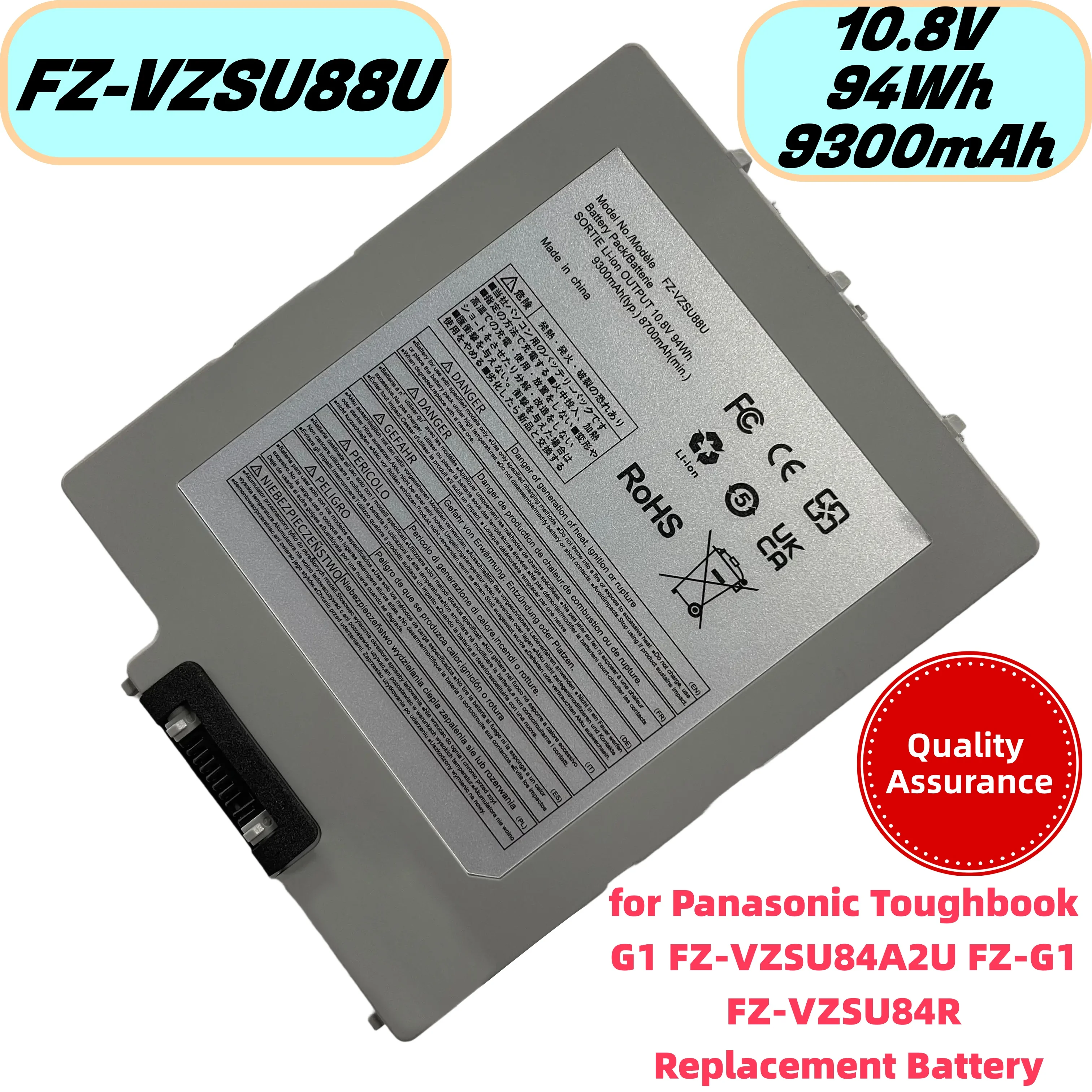 

10.8V 94Wh 9300mAh FZ-VZSU88U FZ-VZSU84U Новая высококачественная батарея для ноутбука Panasonic Toughbook G1 FZ-VZSU84A2U FZ-G1 FZ-VZSU84