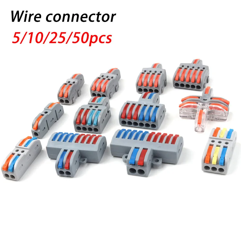 

1 in Multiple Out Fast Electrical Connectors Universal Compact Splitter wiring cable Push-in Combined Butt Home Terminal Block