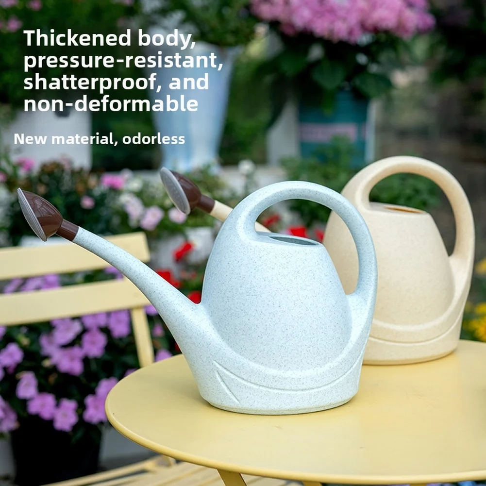 Large Capacity 3.5L Thickened Plastic Watering Can With Long Spout For Garden  Lawn Home Office Courtyard Farmhouse