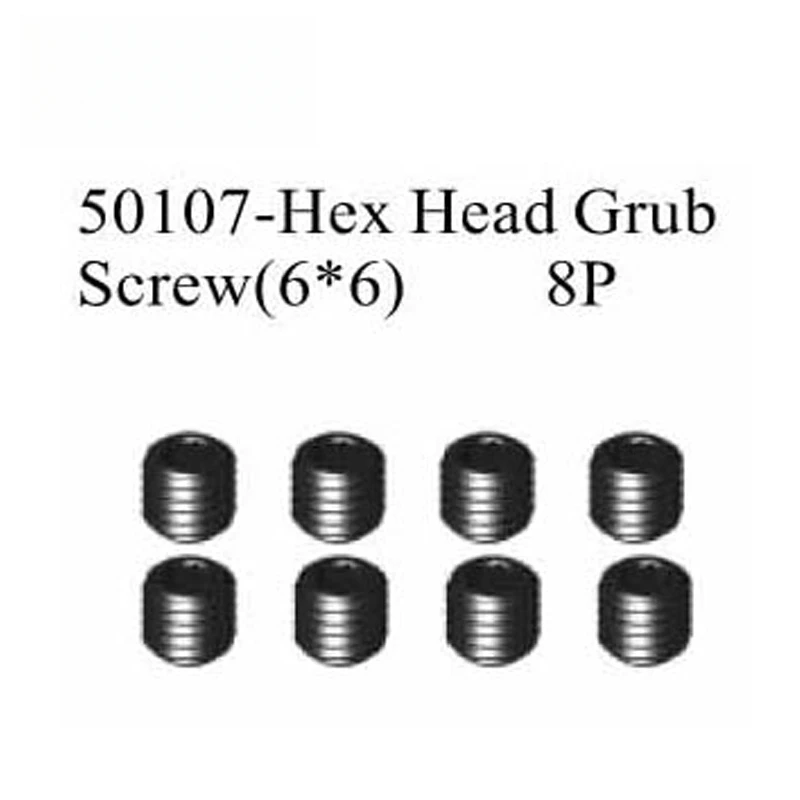 HSP 1/5 SCALE BRUSHLESS RC BUGGY CAR 94059  SPARE PARTS ACCESSORIES HEX HEAD GRUB SCREW 8PCS PACK 6*6 FOR (PART NO. 50107)