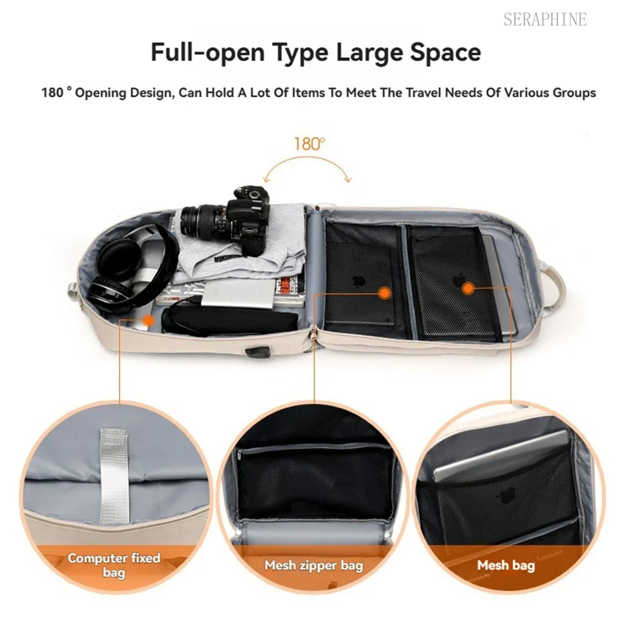 Travel Large Capacity Backpack for 13.3 14 15.6 17.3 Notebooks Inch Case Men Women Teenagers Computer Waterproof Laptop Backpack
