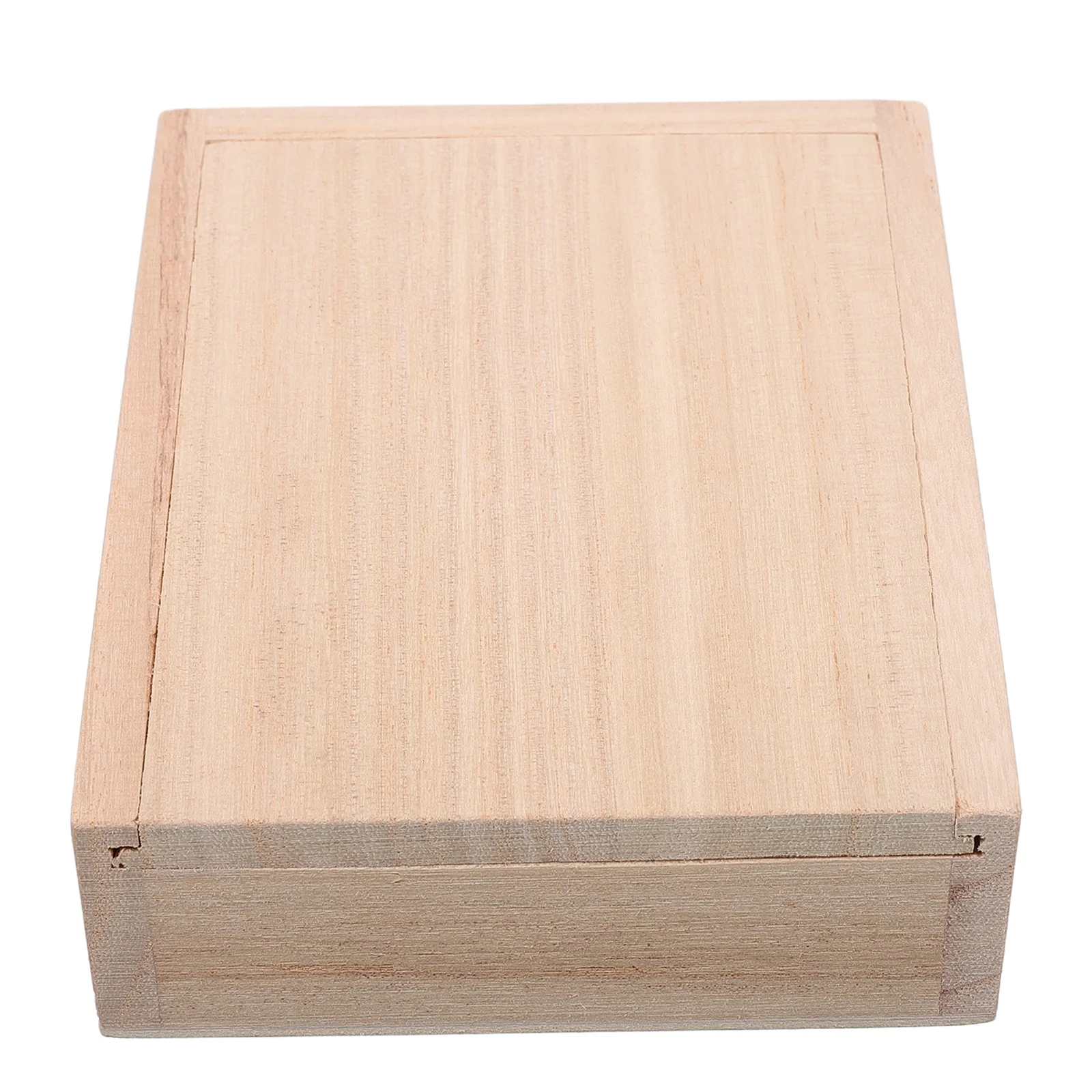 

Wooden Bait Box 9.5X7.5X2 Cm Sliding Lid Unfinished Live Worm Keeper Portable Fishing Container Compact Storage Case For