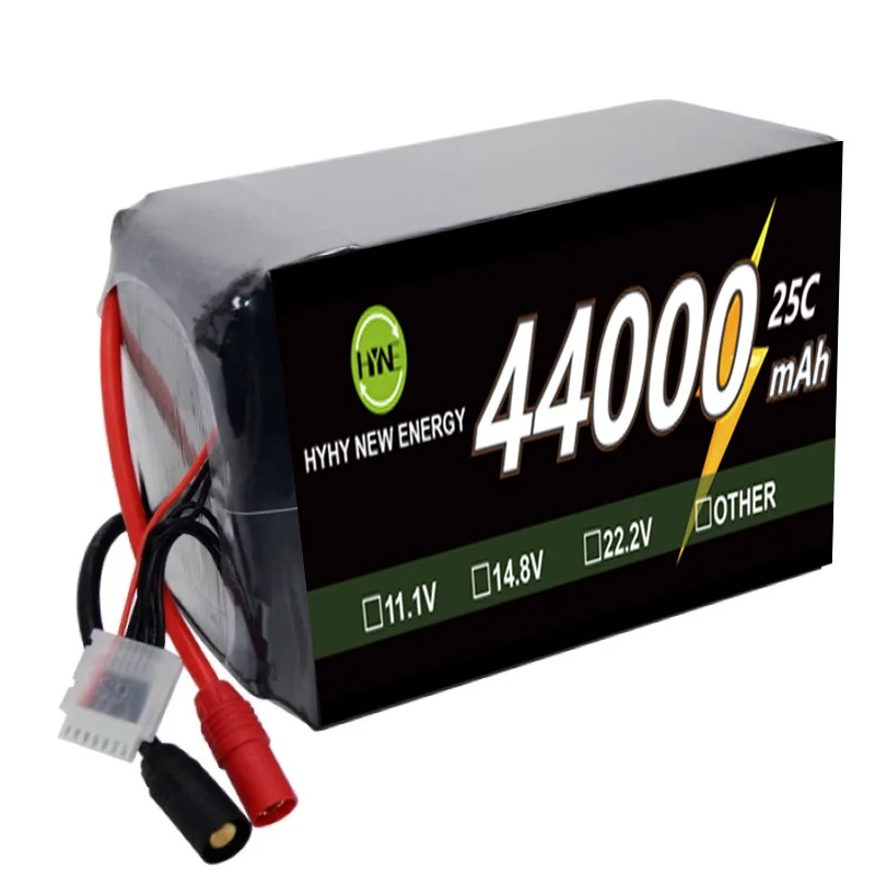 Rechargeable lithium batteries  6S 25C 44000mAh for agriculture planting by LIPO battery OEM factory