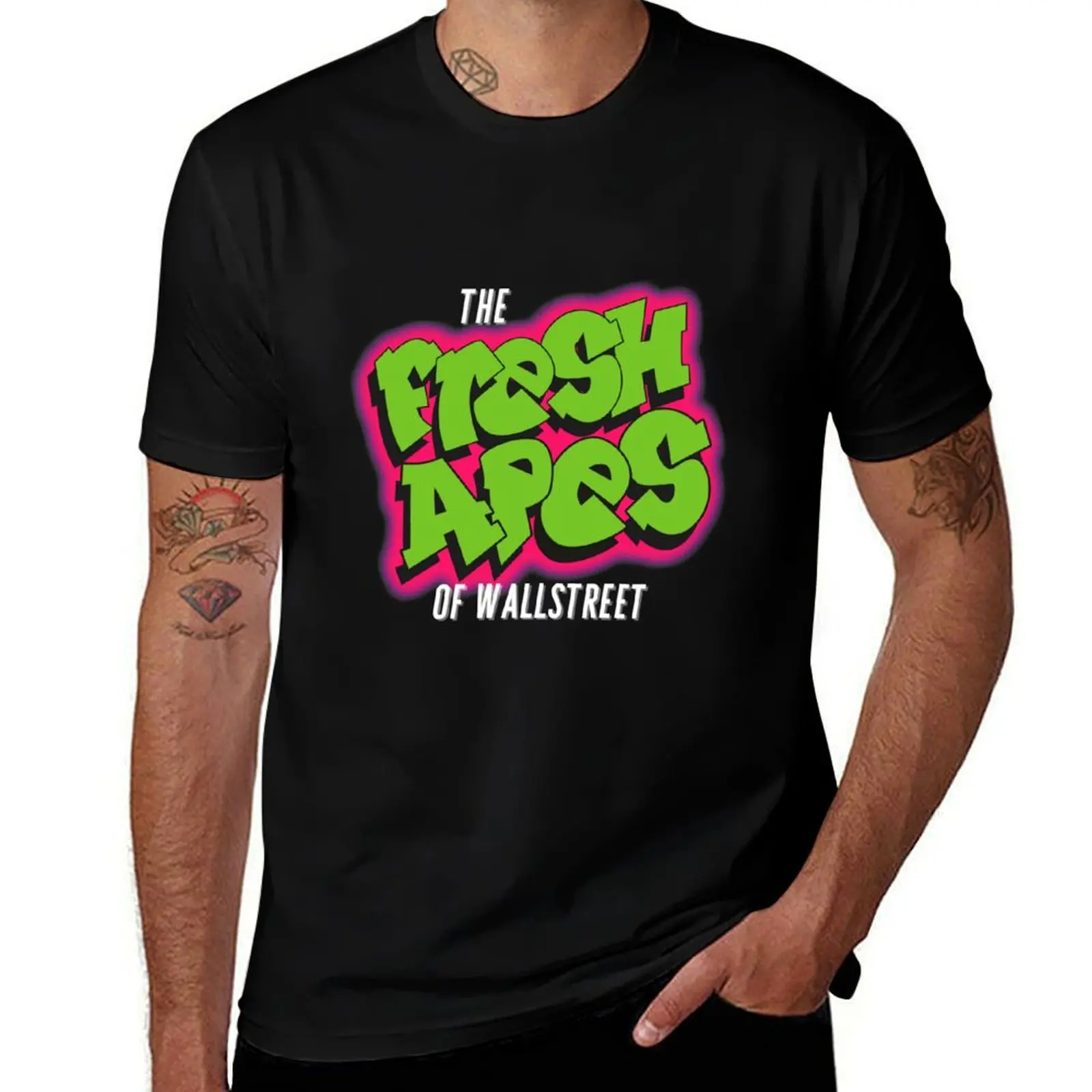 

THE FRESH APES OF WALLSTREET T-Shirt t shirt men 100% cotton luxury brand t shirt man casual anime t shirts for man T-Shirt