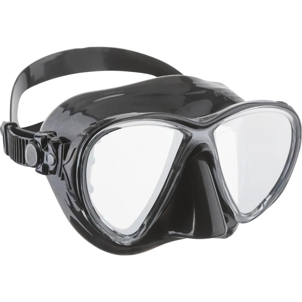 

Scuba Diving Masks, with Inclined Tear Drop Lenses for More Downward Visibility , Air and Eyes Evolution Diving Mask