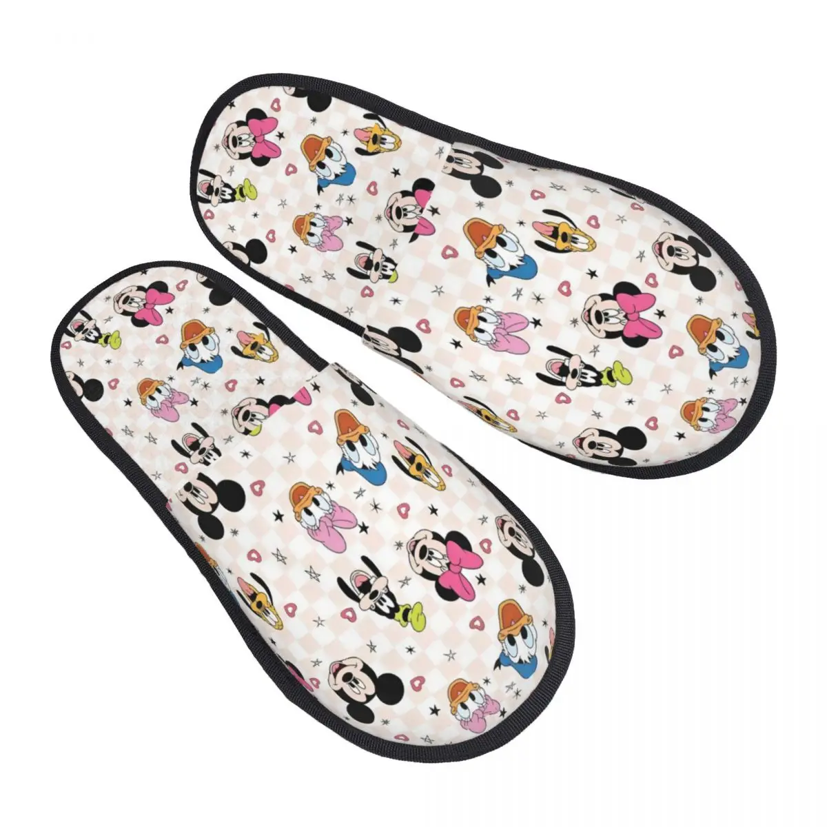 

Custom Mickey Mouse Memory Foam Slippers Women Cozy Warm Anime House Slippers