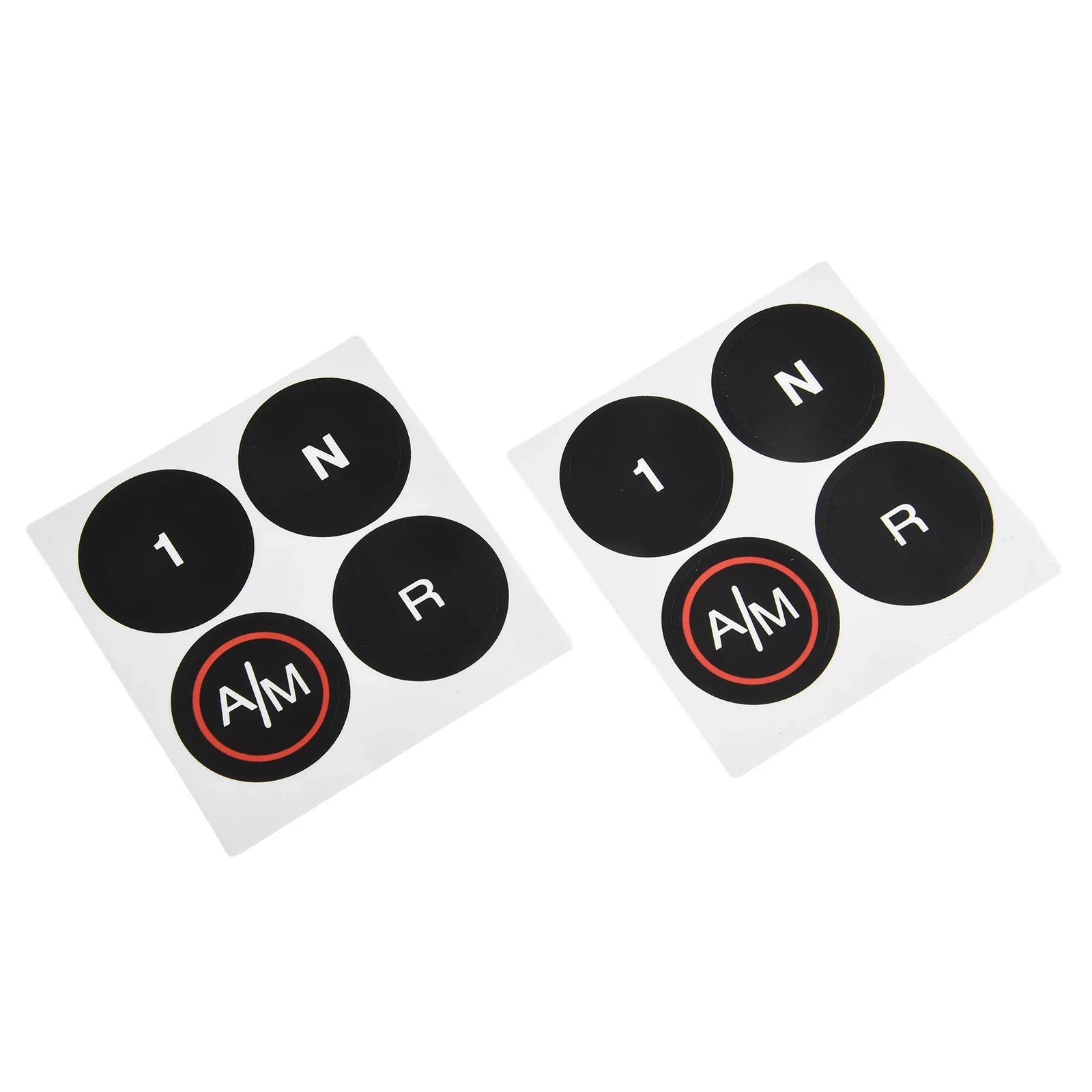 For FIAT 500 MTA Manual Shift Button Repair Decal Vinyl Overlay Sticker Kit for Worn Peeling Gear Indicator Labels