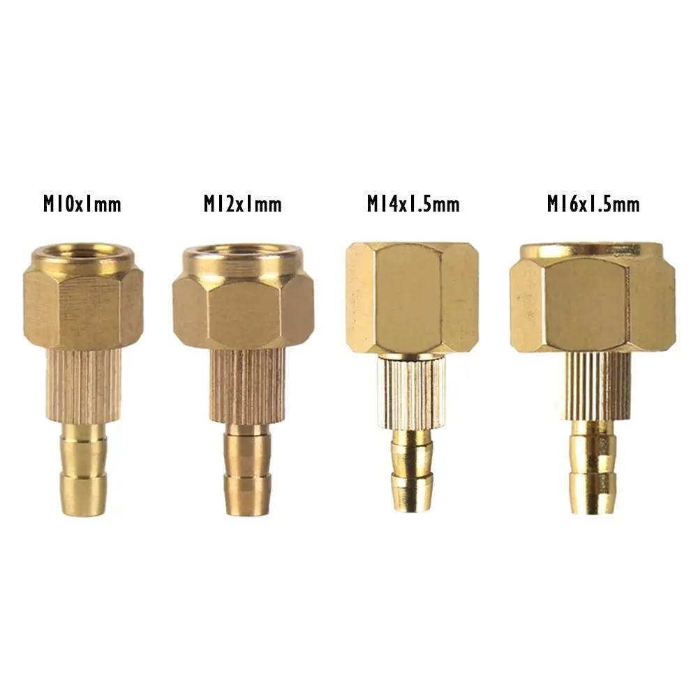 M16 M14 M12 M10 M16x1.5 M14x1.5 M12x1.0 M10x1.0 Gas Water Quick Fitting Hose Connector Brass Nut TIG Welding Welder Torch Part