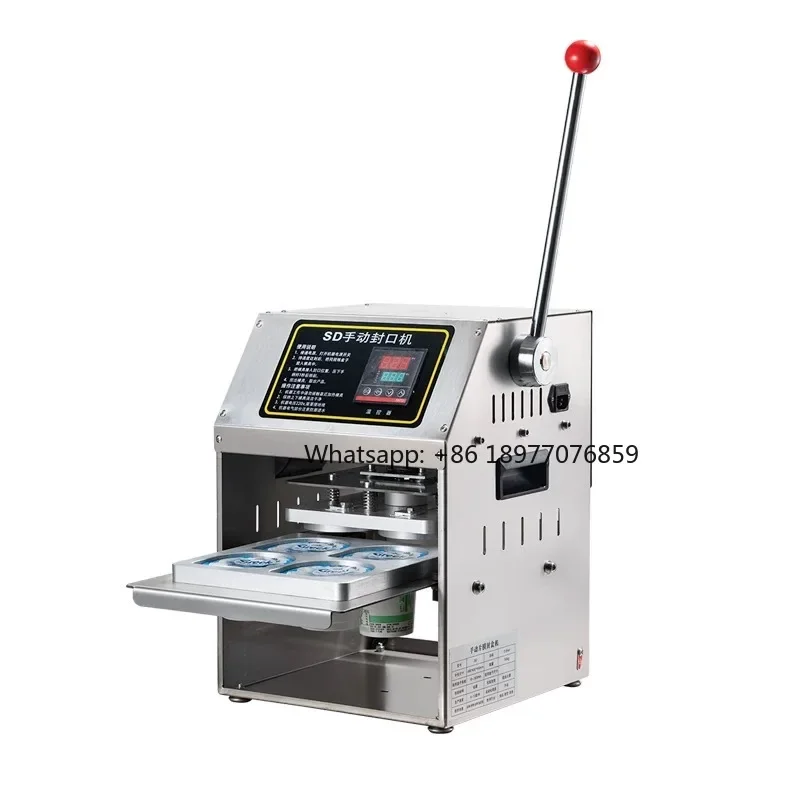 Customizable Size Aluminum Foil Box Various Hot Soup Packaging Machines For Cans Bottles Paper Film Tin Foil Box Sealing Ma