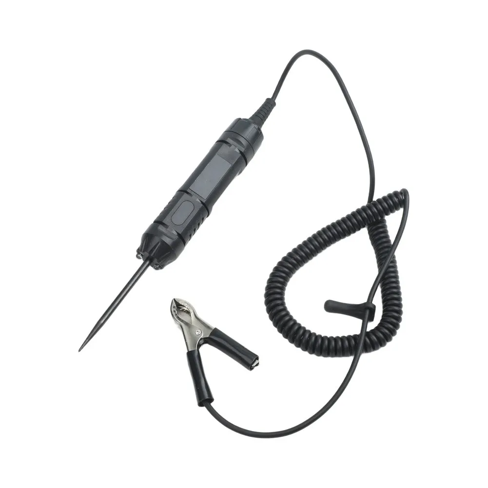 Probe Digital LED Test Light Low-light Visibility 3-72V Testing Range 0.1V Resolution Display Black  Probe Digital
