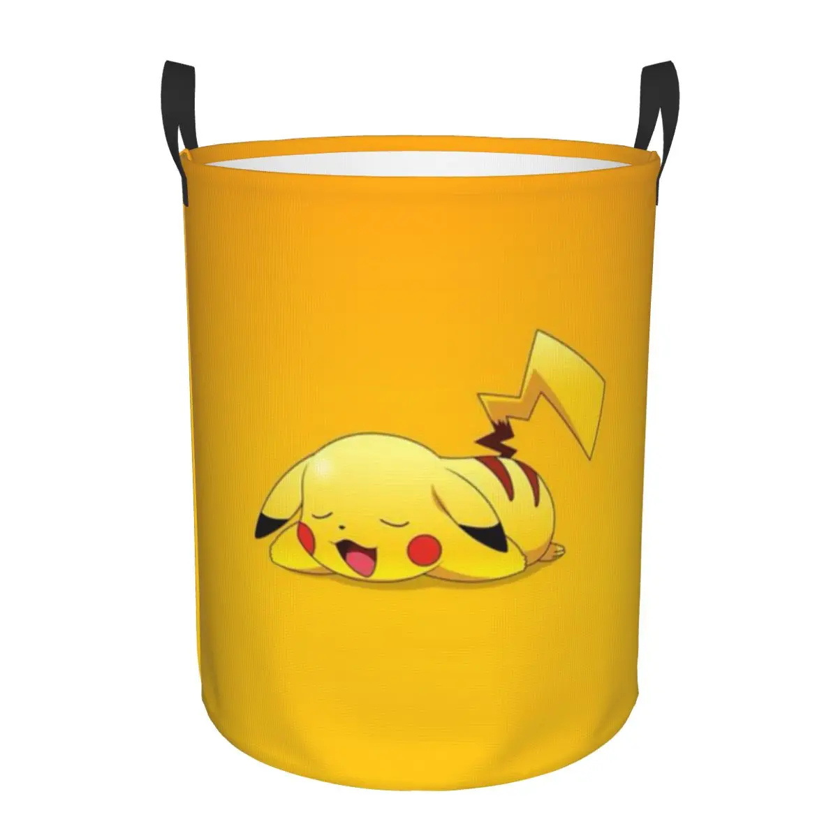 Custom P-Pikachus Laundry Basket Collapsible Video Game Clothing Hamper Toys Organizer Storage Bins