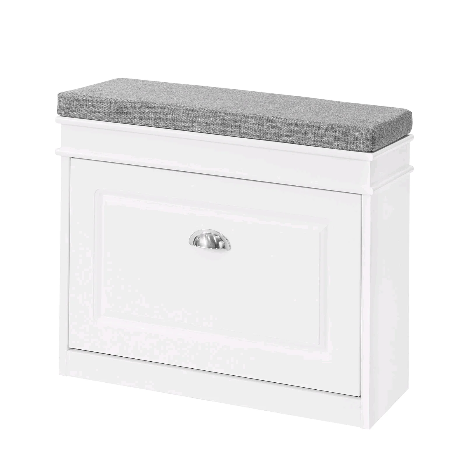 

Современная скамья-тумба Combohome из искусственной кожи для хранения обуви с сиденьем и полкой для обуви