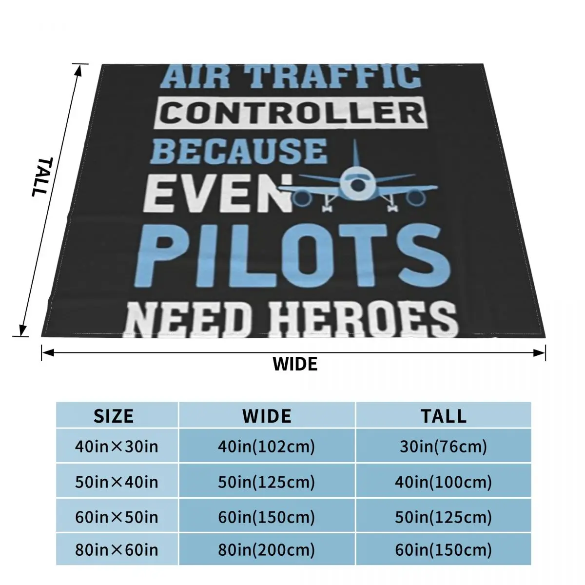 Air Traffic Controller Pilot Air Fighter Blanket Soft Warm Flannel Throw Blanket Cover for Living room Picnic Travel Home Couch
