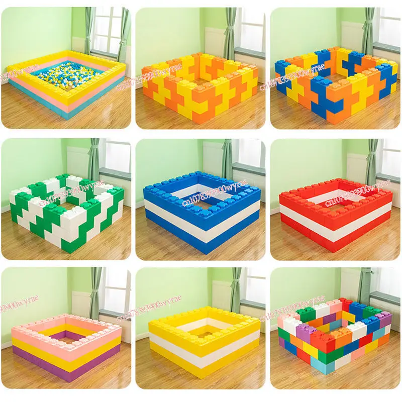 New Soft Foam Building Blocks for Infants and Children Brick Fence Wall  Playground Marine Ball Pool Garden