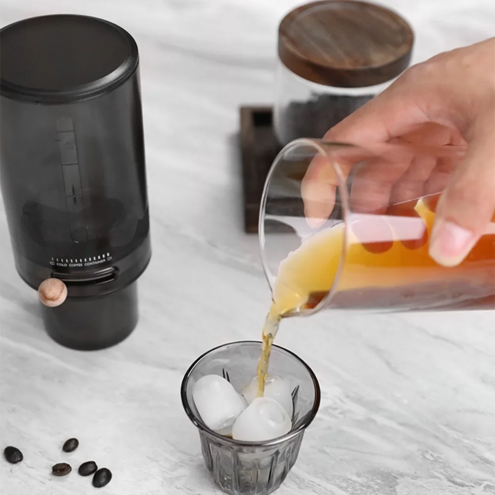 450ml Ice Drip Coffee Maker with Filter Paper Double-layer Filter Net Cold Brew Coffee Maker Adjustable Flow Rate