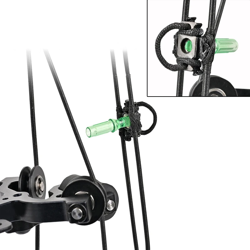 Compound Bow Inserted Arrow Tail Dual-purpose Steel Ball Bow Integrated Arrow Nock Competitive Archery Shooting Accessories