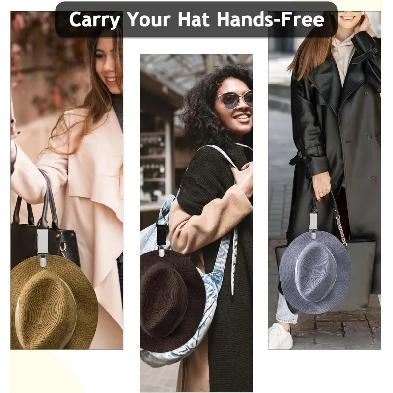 Outdoor-Reise-Strohhut-Clip. Tragbarer Hut-Begleit-Taschen-Clip. Mehrzweck-Handschuh-Organizer für den Außenbereich