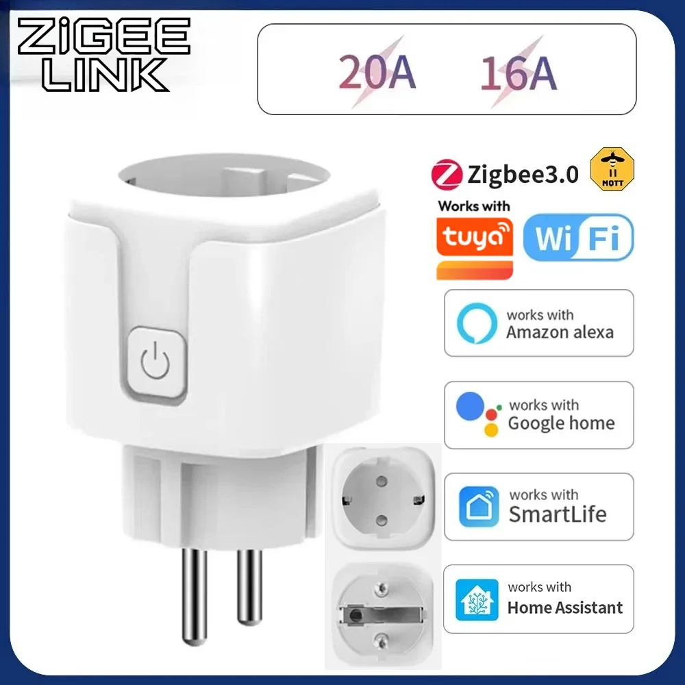 Smart WiFi Plug EU for TUYA ZigBee Switch Mini Smart Ou...