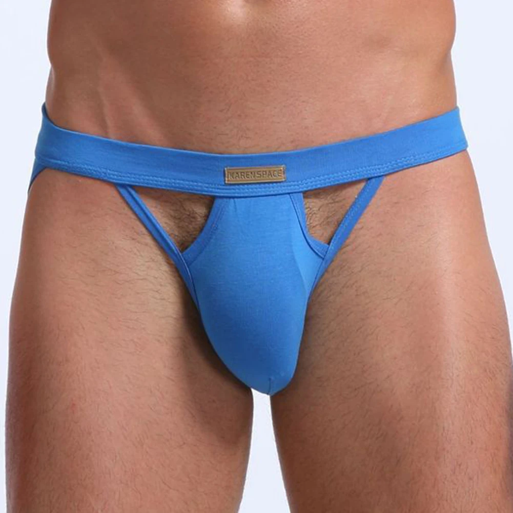 

Men G-Strings Low Waist Breathable Underpants Men Underwear Exposed Butt Penises Bag Thin Femboy Thong Men's Triangular Panties