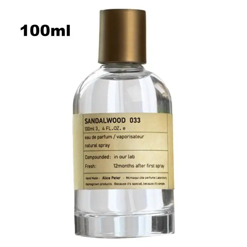 100ml Sandalwood Perfume Bergamot Perfume Long-lasting Charming Scent Light Fragrance Perfume For Women Daily Travel Working