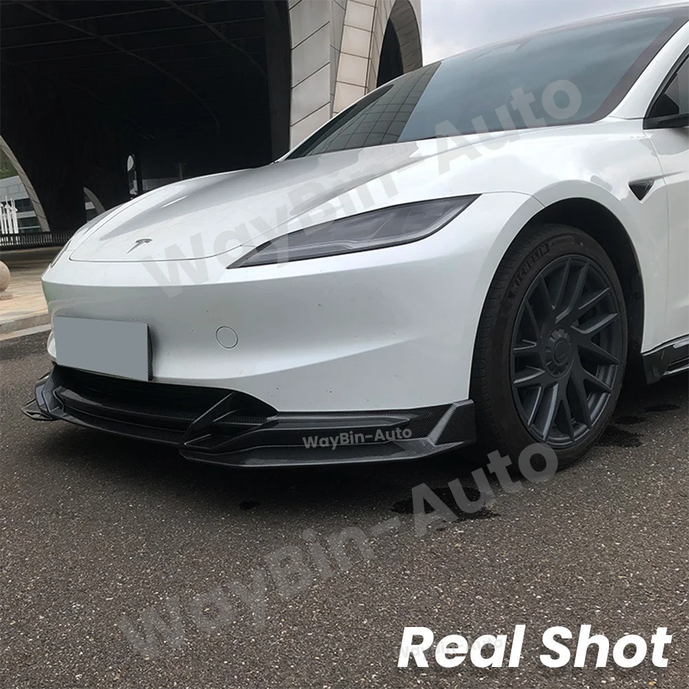 Tesla Body Kit For Model 3 Highland 2024 Front Bumper Lip Rear Diffuser with Pilot light Spoiler Glossy Tesla Beetle Tuning