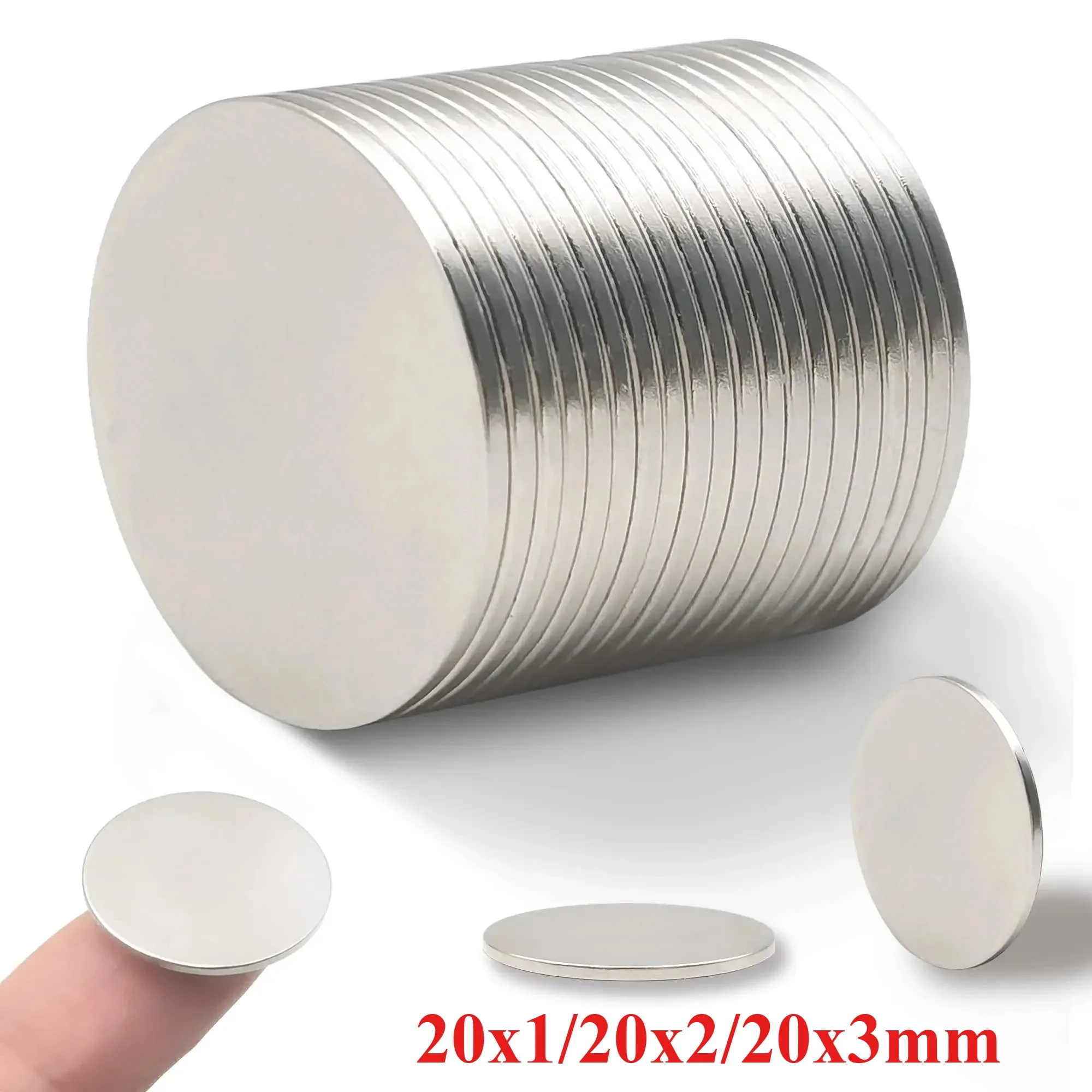 Miniature Powerful 20x1/20x2/20x3mm Magnet, Suitable for Home, Classroom, Refrigerator Monitor, DIY Crafts, Bathroom Accessories