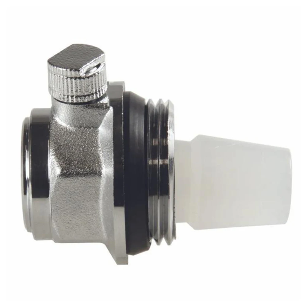 Brass Automatic Exhaust Valve with External Thread for Radiators Heating Systems DN25 59x55mm 10 Bar Max Pressure
