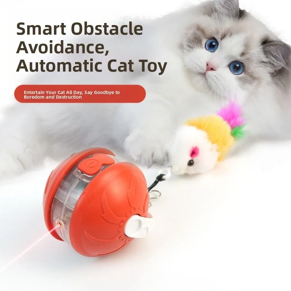 

Creative Infrared Automatic Rolling Ball Voice Alert Bite-resistant Automatic Teasing Cat Toys Funny Low-Noise