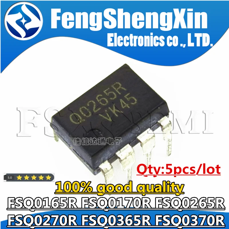 

5pcs FSQ0165R FSQ0170R FSQ0265R FSQ0270R FSQ0365R FSQ0370R Q0165R Q0170R Q0265R Q0270R Q0365R Q0370R DIP-8 Chips