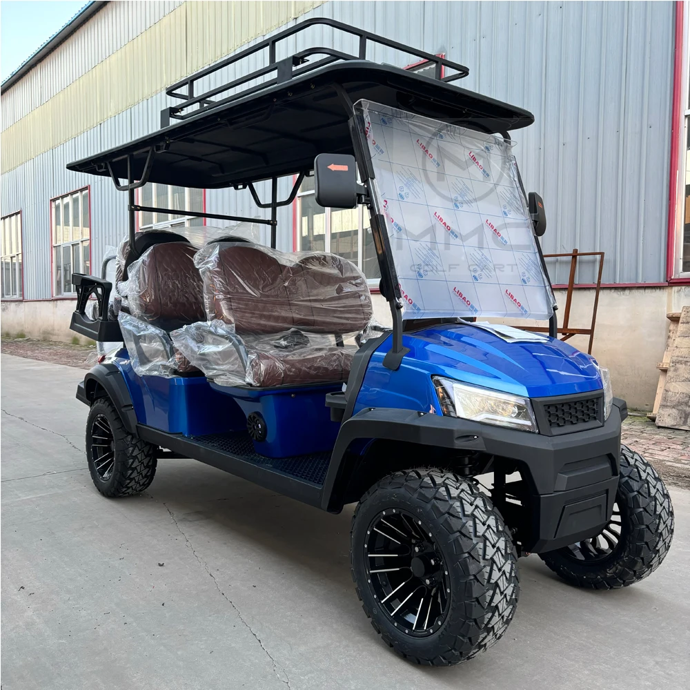 2025 China's New Overseas Direct Sales Gasoline 2+2-seater Electric Golf Course Car Lithium Battery Golf Cart