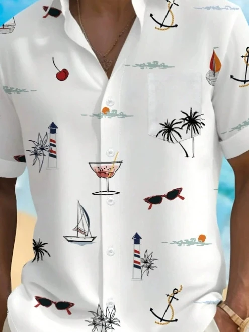 

Loose Printed ort Sve irt for Men Summer Youth Casual Cotton T-irt Comfortable Breathable Faionable Men's Top