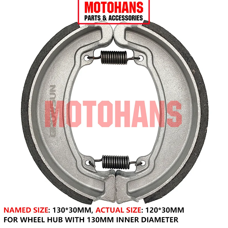 

BLACK SHEEL ASBESTOS FREE BRAKE SHOE 130*30 FOR WY125 CGL125 CB250 CBT125 CM125 EXCLUSIVE ITALIKA FT150 DM150 HORSE150