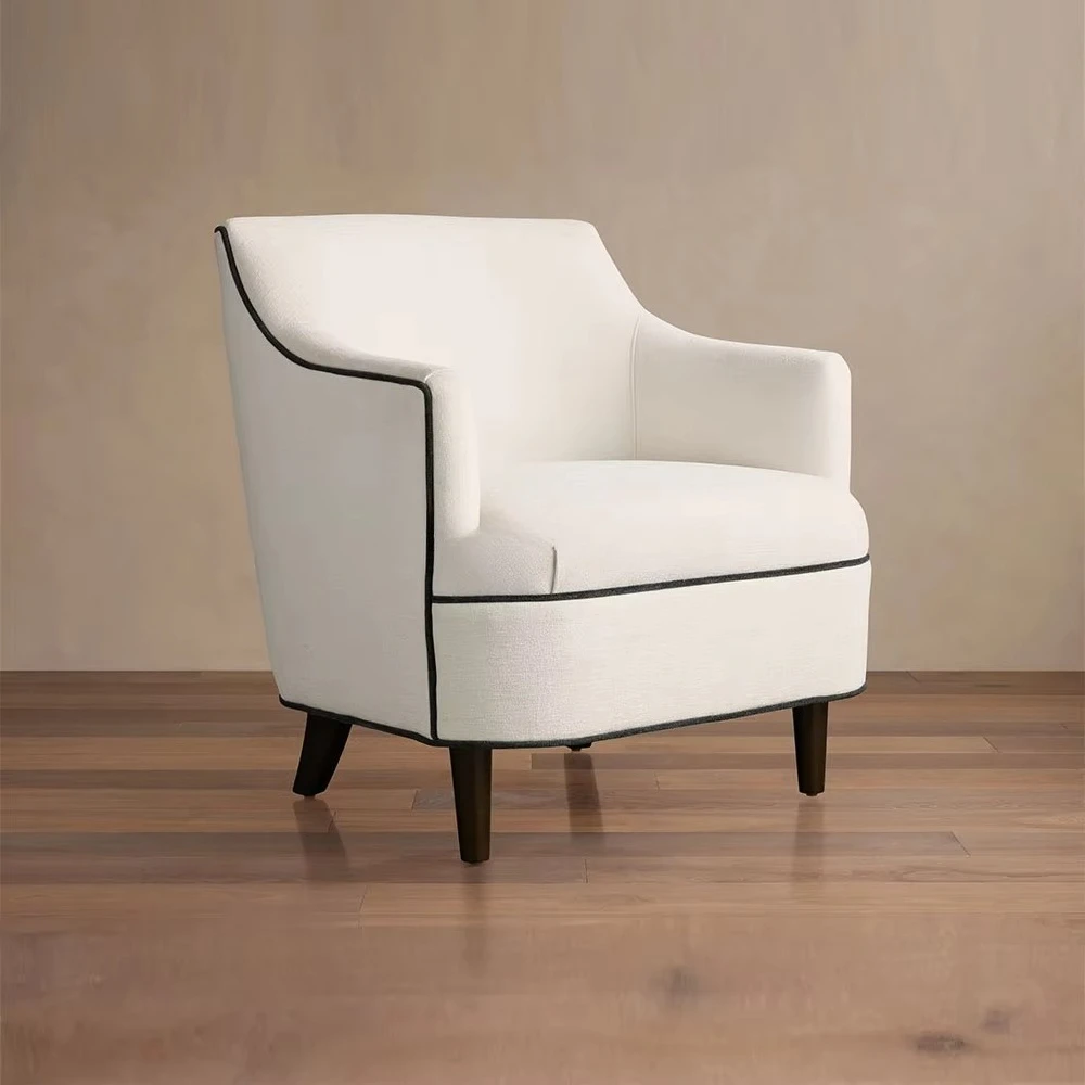 

Hotel Modern Home Furniture Fabric Accent Chair French Armchair