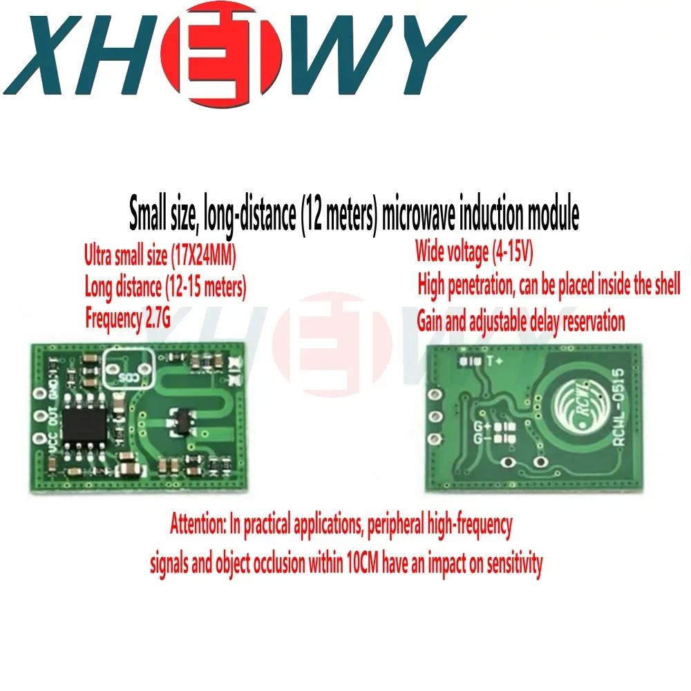 10PCS RCWL-0515 ไมโครเวฟเรดาร์ Induction โมดูลสวิทช์การเหนี่ยวนําร่างกายมนุษย์โมดูลอัจฉริยะ Induction Detector