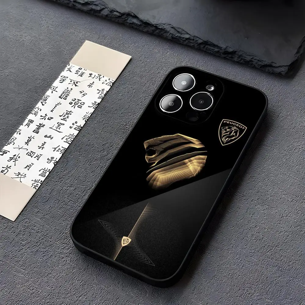 

New P-Peugeots Logo Phone Case for iphone 14 13 11 15ProMax 12 Pro Xs Max Mini Xr X 7 8 6 6s Plus Funda Covers