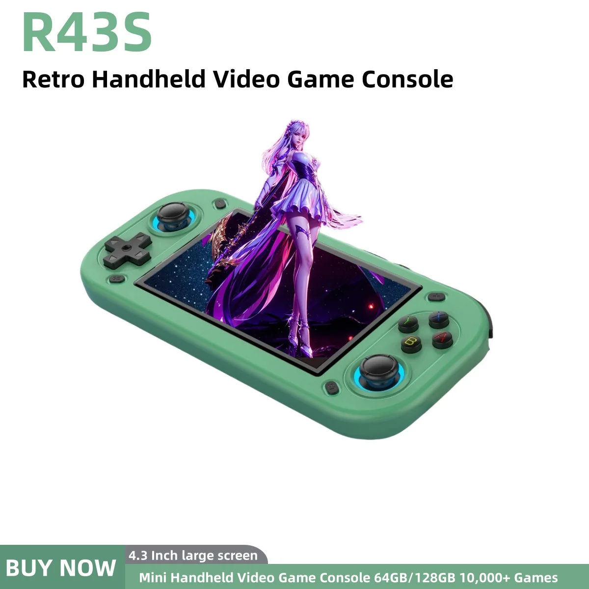 

R43S Retro Handheld Video Game Console Open Source Linux System 4.3Inch IPS Screen Portable Pocket Video Player Support HDMI Out
