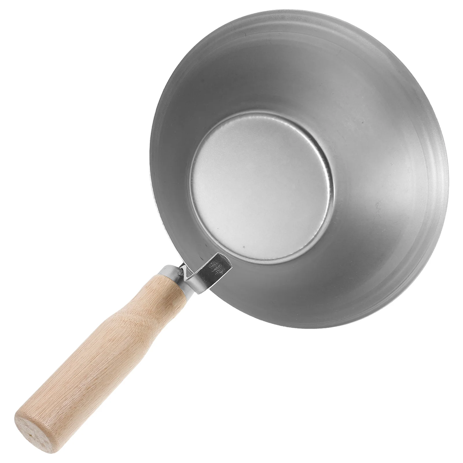 

Cement Bucket Scoop Wooden Handle Multifunctional Drywall Plaster Mud Pan Stylish Comfortable Grip Construction