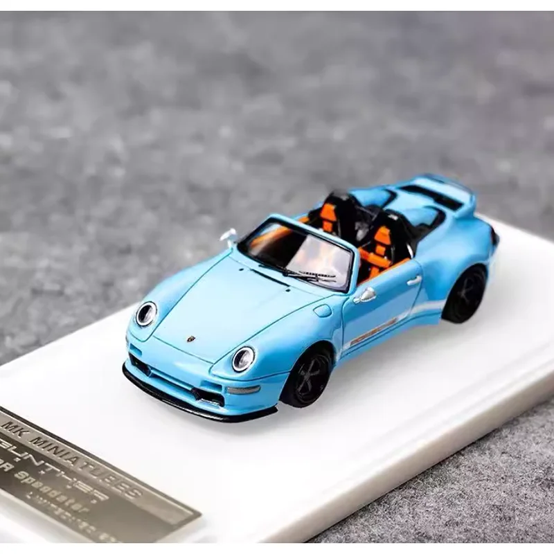 

MKM Diecast 1/64 Scale Gunther Werks993 convertible Static Resin Car Model Ornament Collectible Toy Decoration Gift