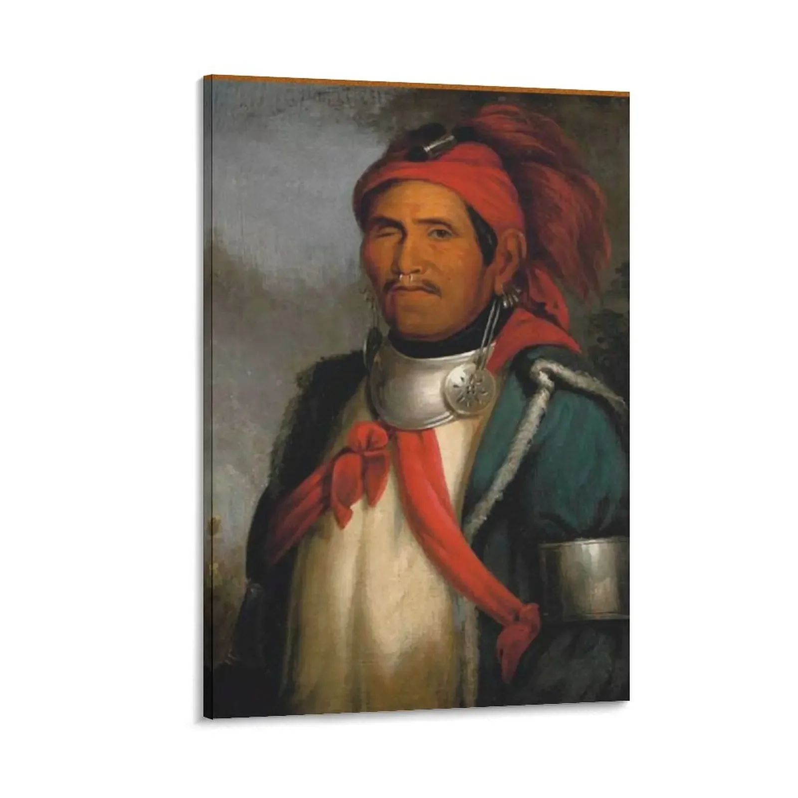 

Tenskwatawa Shawnee Prophet Brother of Tecumseh Charles Bird King Canvas Painting decoration aesthetic wall art poster anime